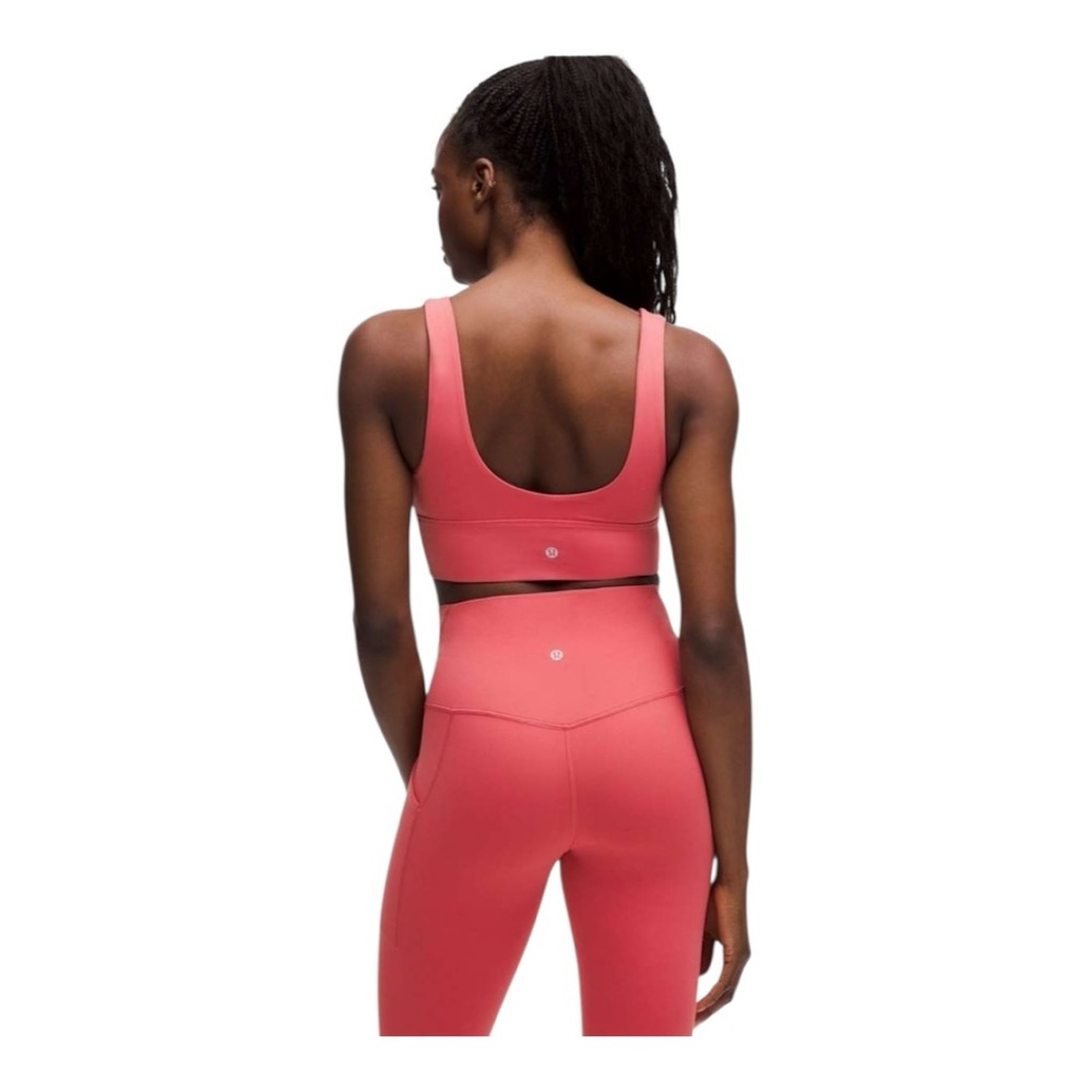 Lululemon Align V-Neck Bra *Light Support, C/D Cup Desert Red Sz 2 NWT - Picture 2 of 5